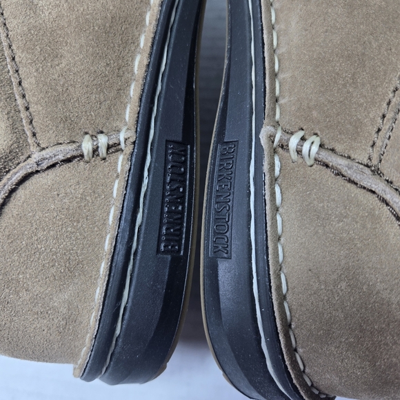 Birkenstock Unisex Pasadena Taupe Suede Oxford Slipon Shoes EU 41 reg US W10/M8 - Picture 10 of 12